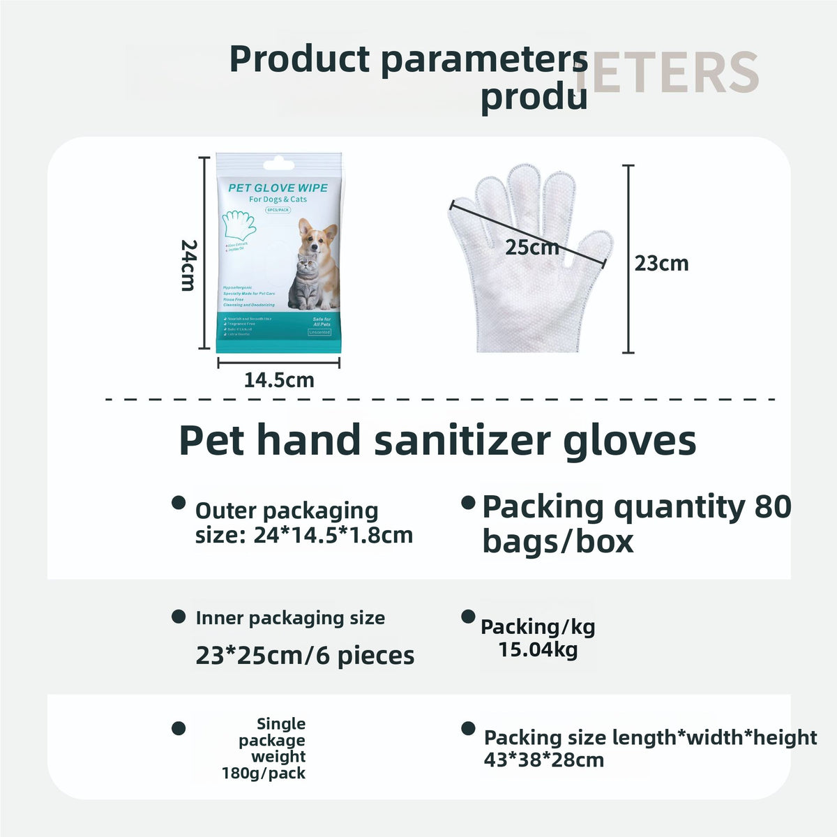 Guantes Desechables Para Limpiado De Mascotas